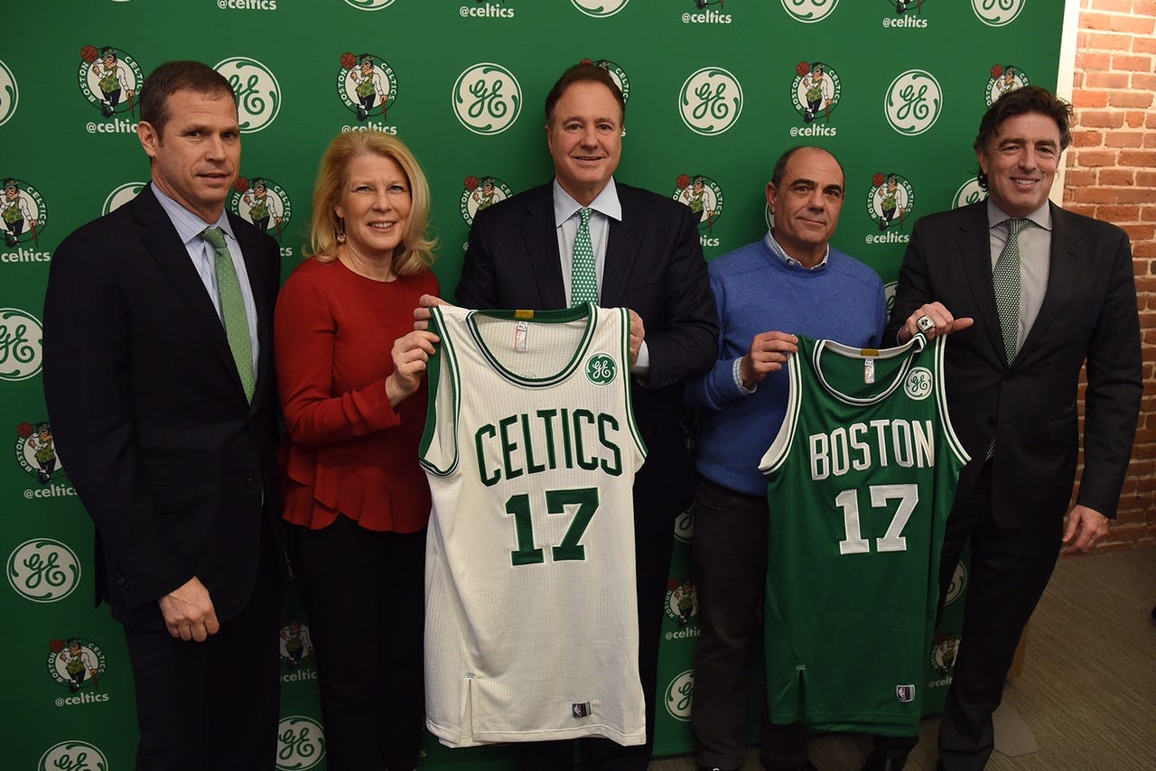 celtics jersey with ge logo